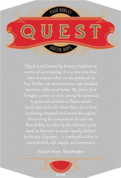 Austin Hope 2023 Quest Cabernet Franc
