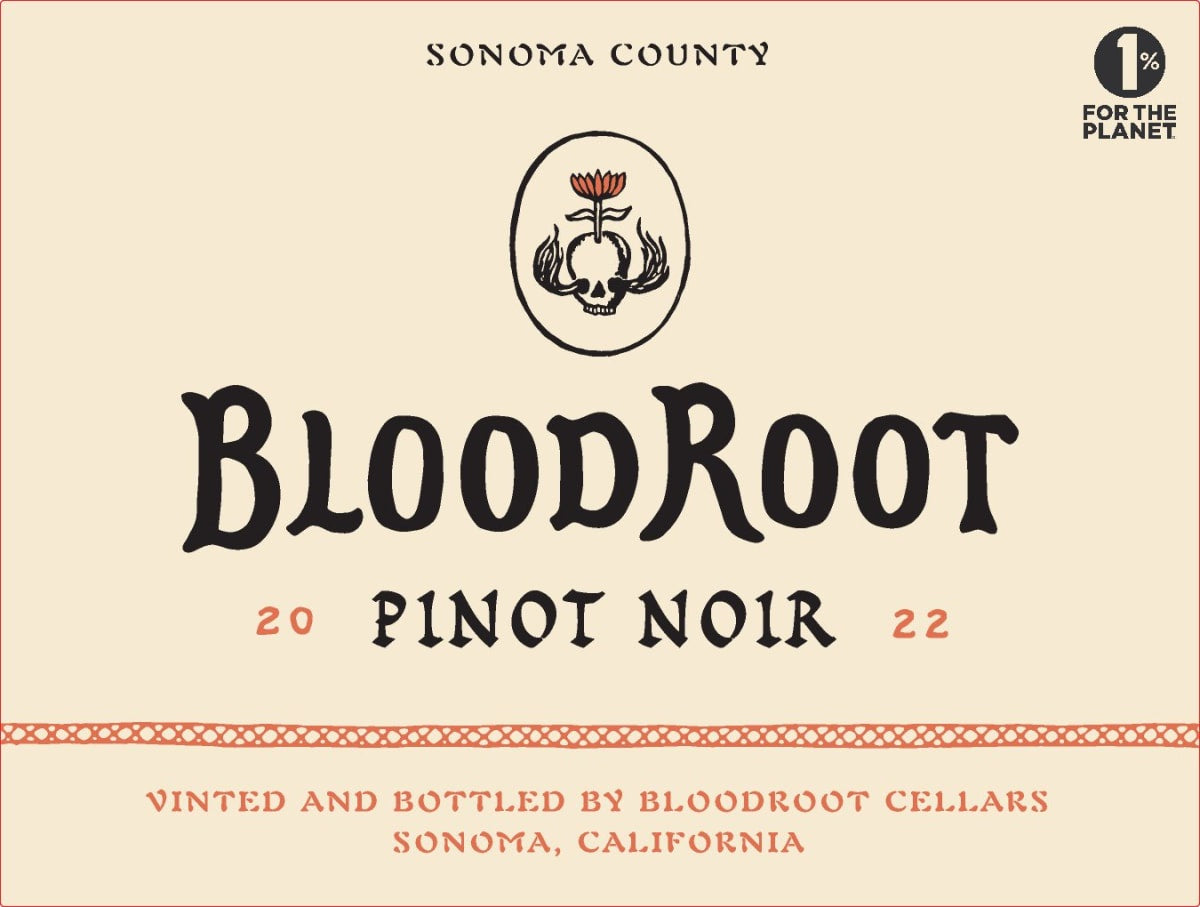 Bloodroot 2022 Sonoma County Pinot Noir