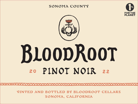 Bloodroot 2022 Sonoma County Pinot Noir