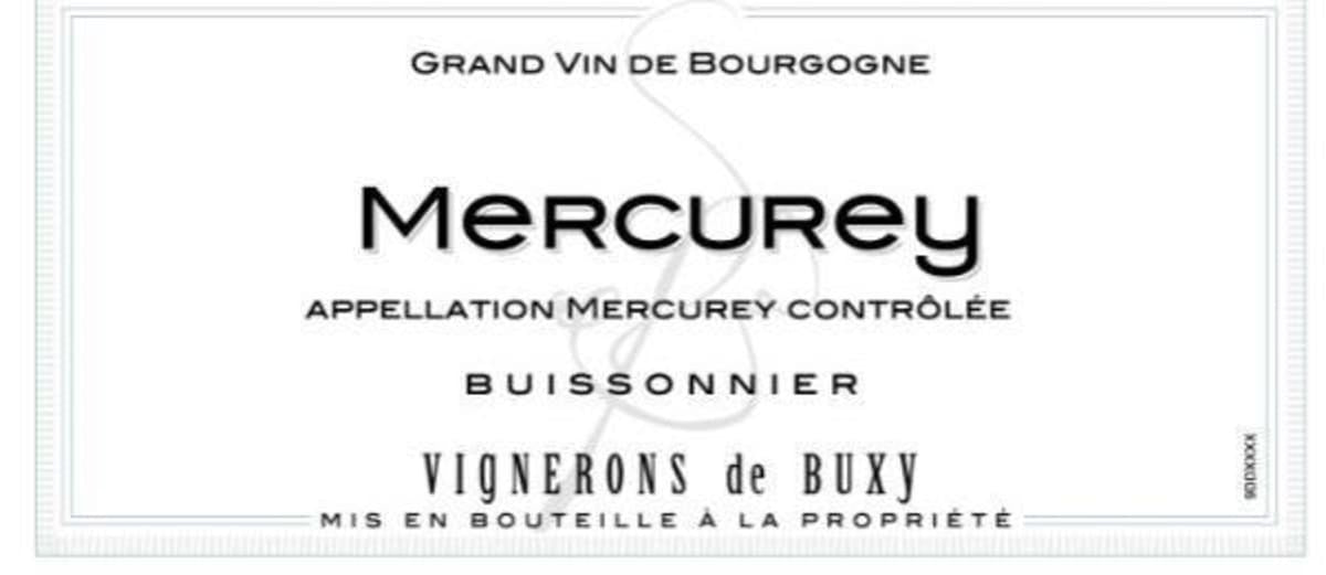 Vignerons de Buxy 2023 Buissonnier Rouge Mercurey