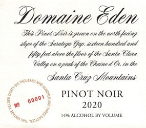 Domaine Eden 2020 Pinot Noir