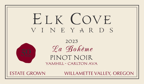 Elk Cove 2023 La Boheme Pinot Noir