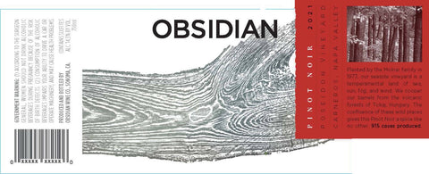 Obsidian 2023 Estate Pinot Noir