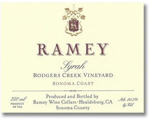 Ramey 2018 Rodgers Creek Vineyard Syrah