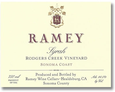 Ramey 2018 Rodgers Creek Vineyard Syrah