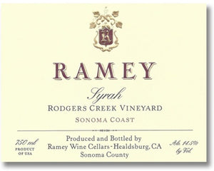 Ramey 2017 Rodger's Creek Vineyard Syrah