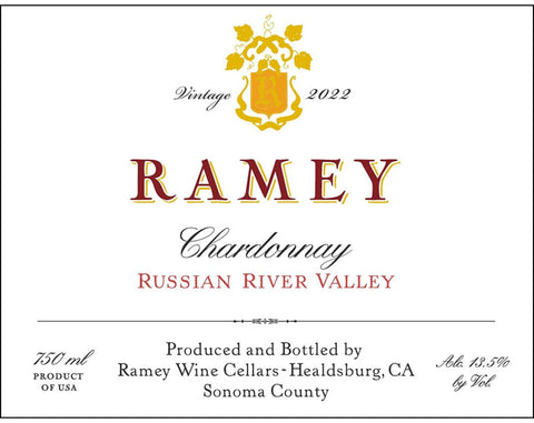 Ramey 2022 Russian River Valley Chardonnay