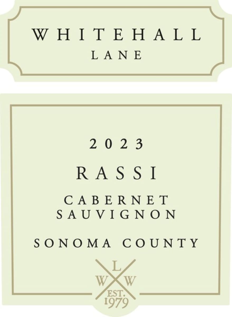 Whitehall Lane 2023 Rassi Cabernet Sauvignon