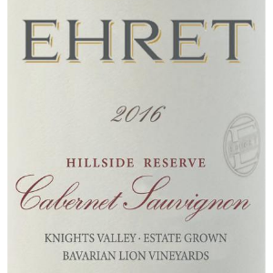 Ehret Family 2016 Hillside Reserve Cabernet Sauvignon