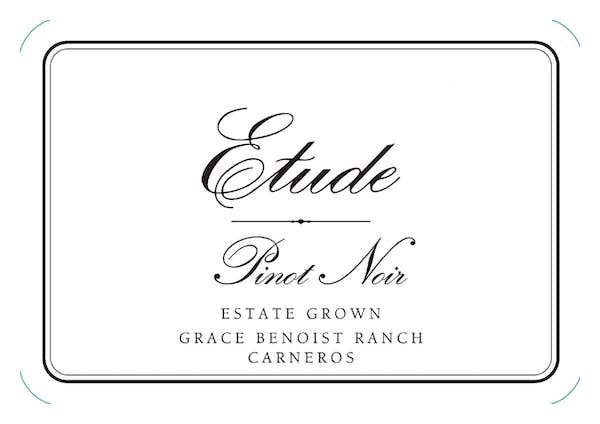 Etude 2019 Grace Benoist Pinot Noir