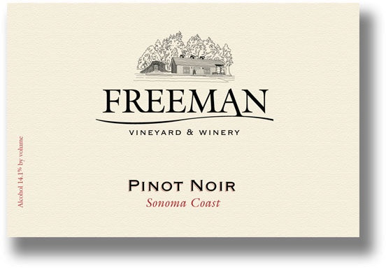 Freeman 2012 Sonoma Coast Pinot Noir