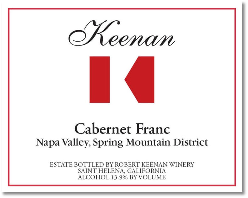 Keenan 2018 Upper Bowl Vineyard Cabernet Franc