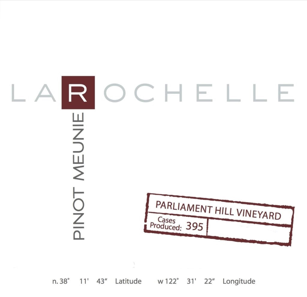 La Rochelle 2017 Parliament Hills Vineyard Pinot Meunier
