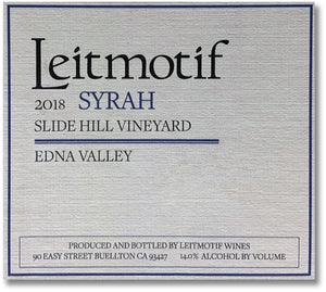 Leitmotif 2018 Slide Hill Vineyard Syrah