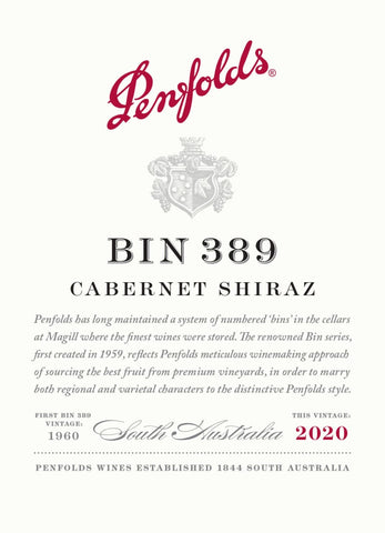 Penfolds 2020 Bin 389 Cabernet-Shiraz
