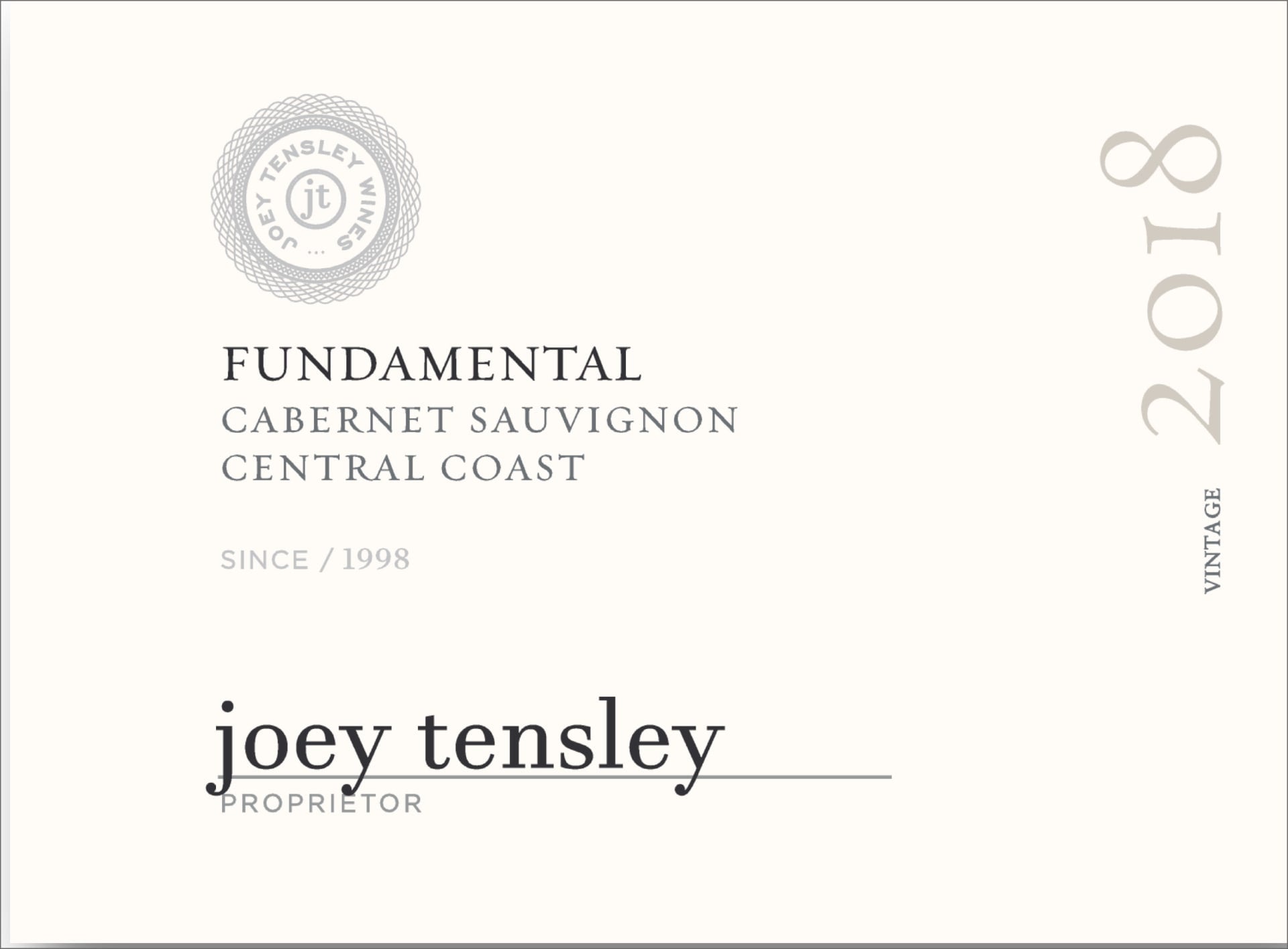 Joey Tensley 2020 Fundamental Cabernet Sauvignon