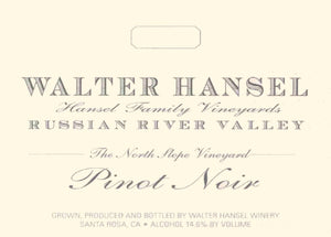 Walter Hansel 2021 North Slope Pinot Noir